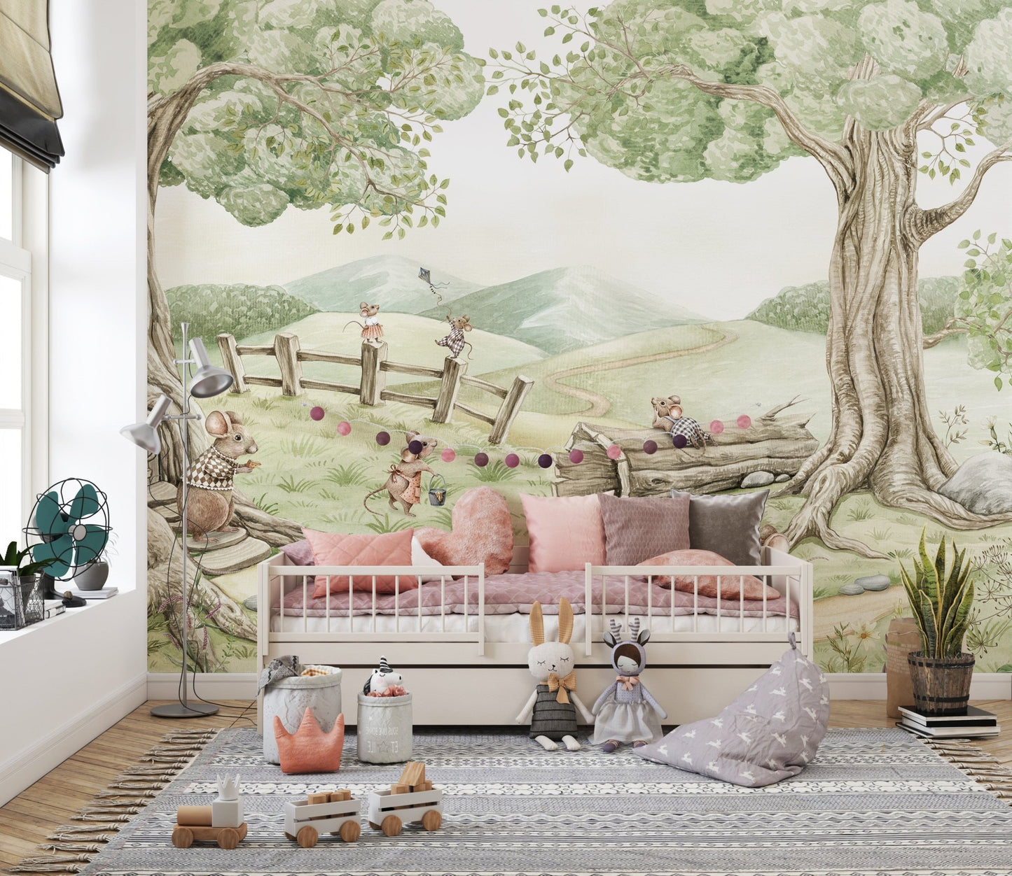 Mouse Family Wall Mural - Wallanza