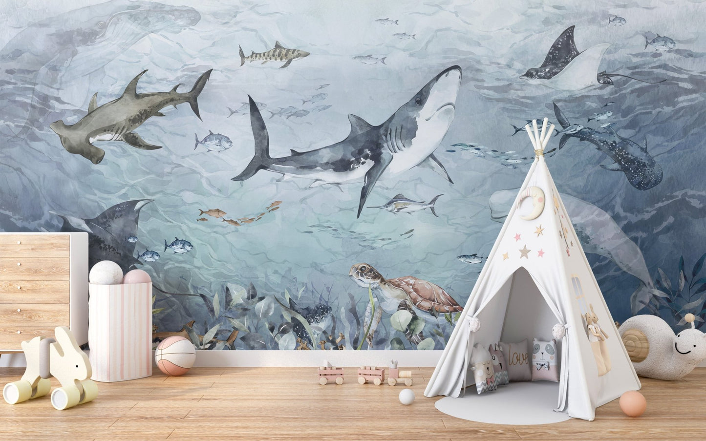 Oceanic Haven Wallpaper Mural - Wallanza