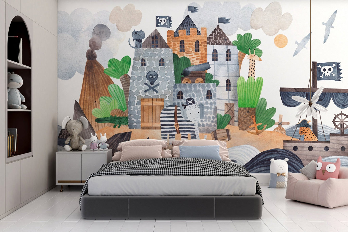Pirates Castle Kids Wall Mural - Wallanza