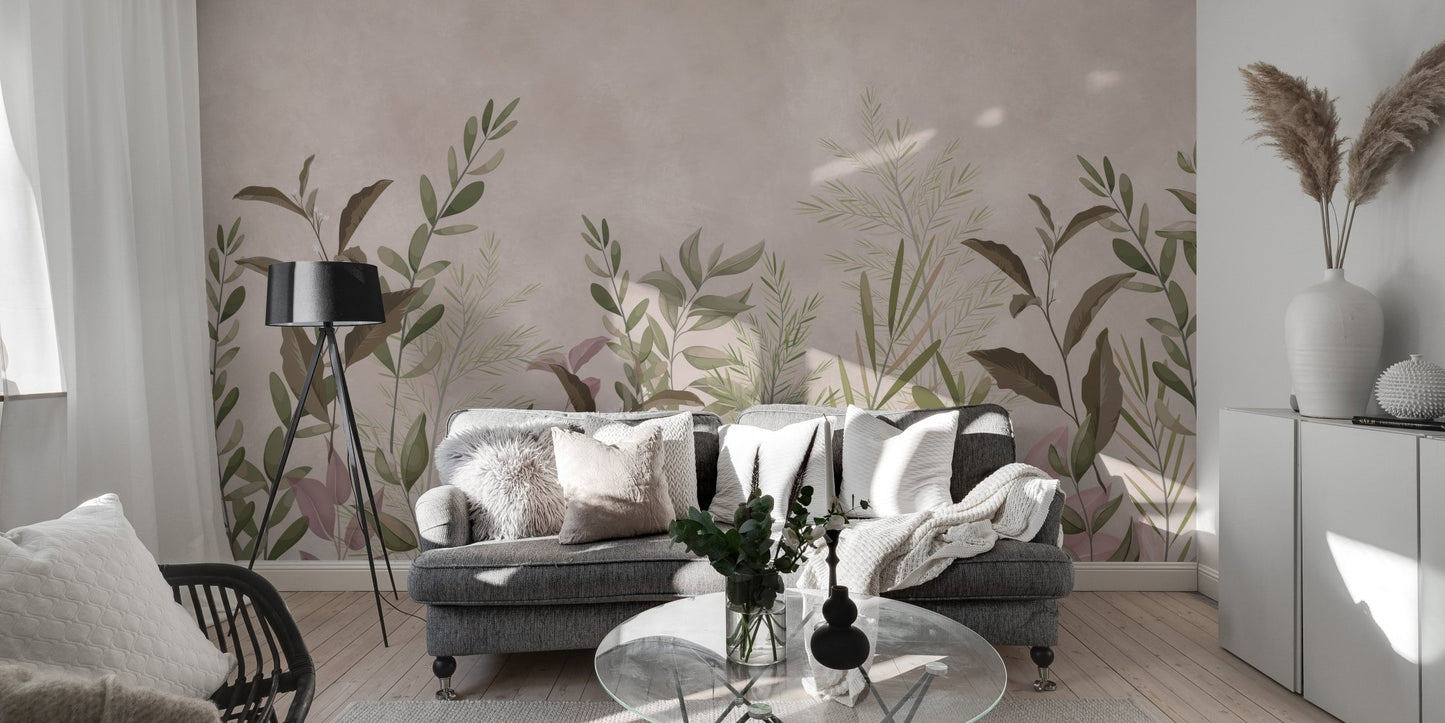 Pristine Botanic Wallpaper Mural - Wallanza