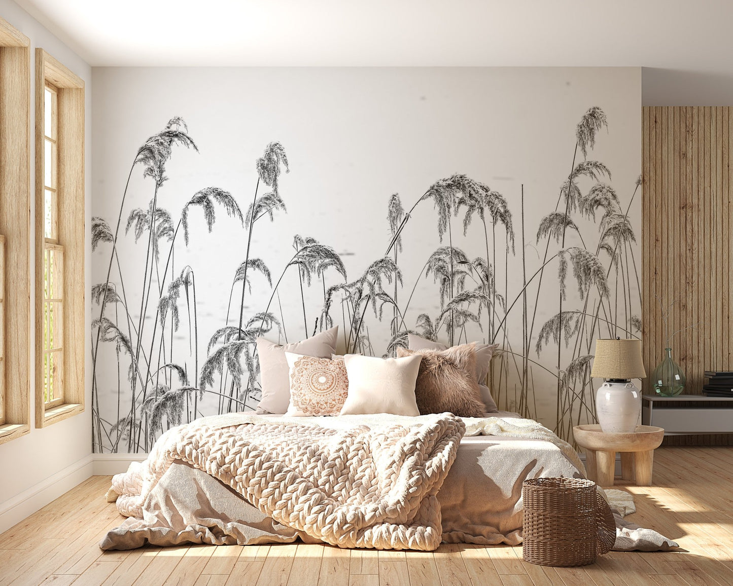 Reed Field Self Adhesive Wall Murals - Wallanza