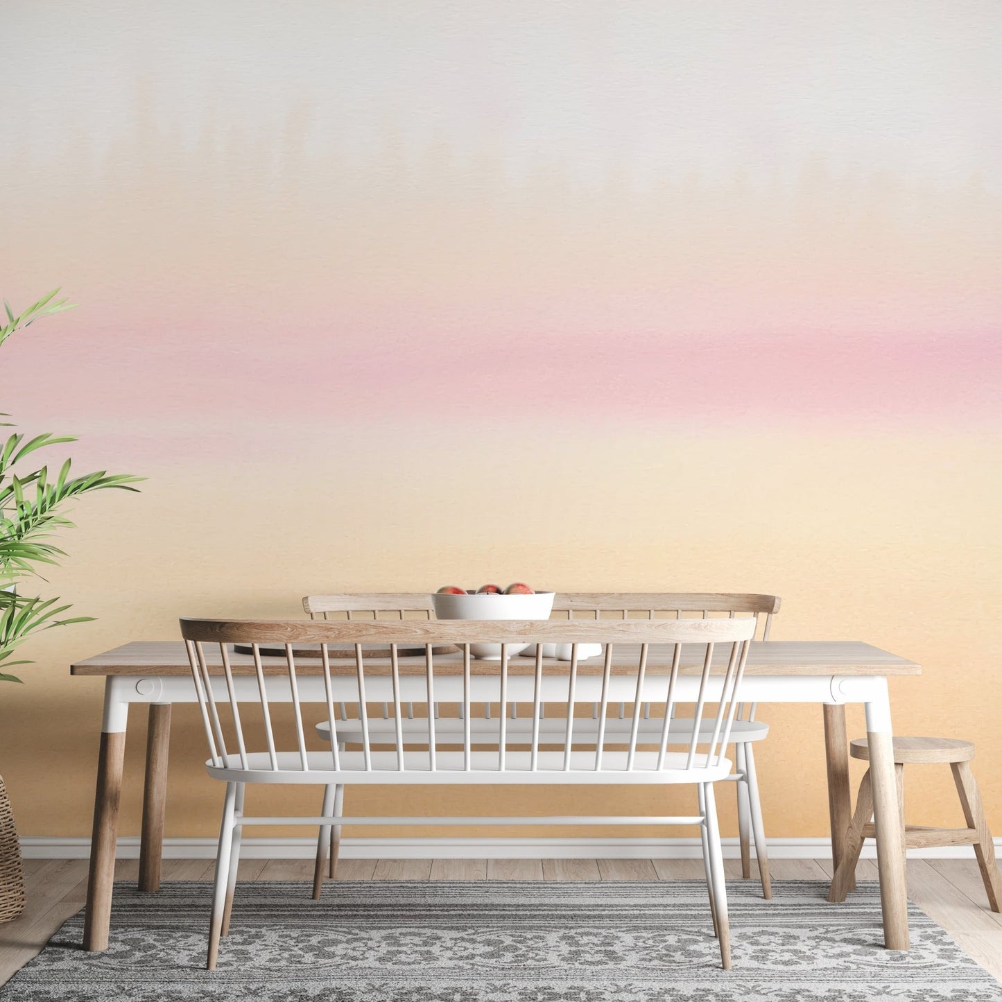 Serene Sunset Ombre Wallpaper Mural - Wallanza