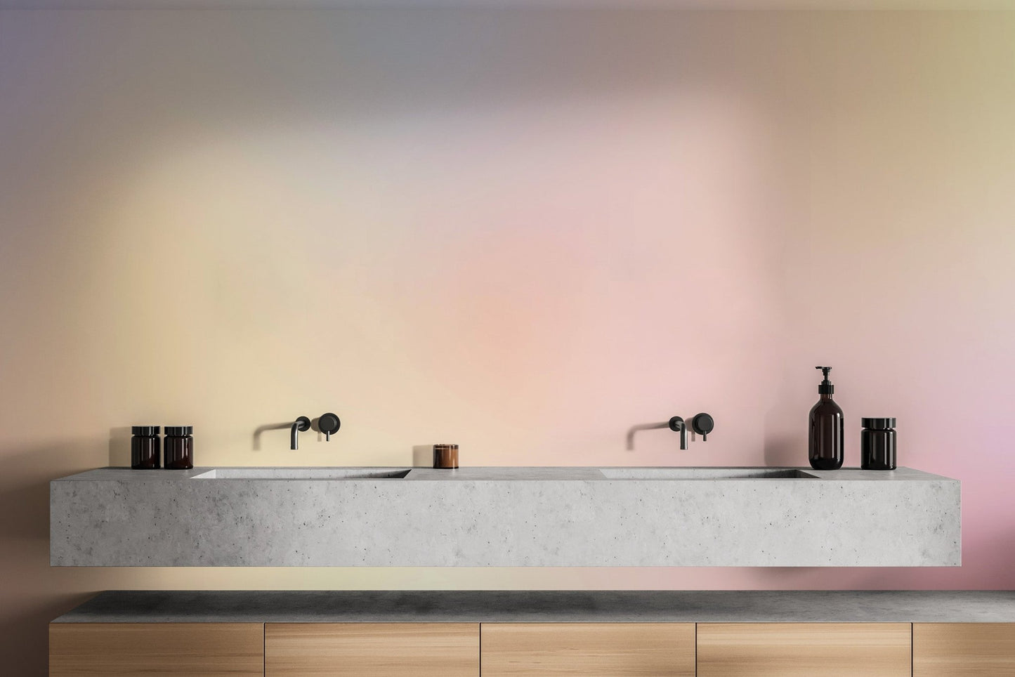 Soft Ombre Delight Wall Mural - Wallanza