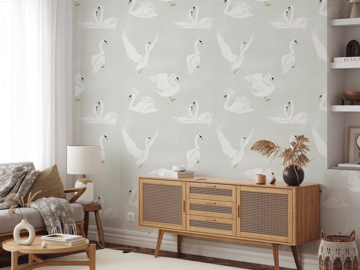 Swan Lake Reverie Wallpaper - Wallanza