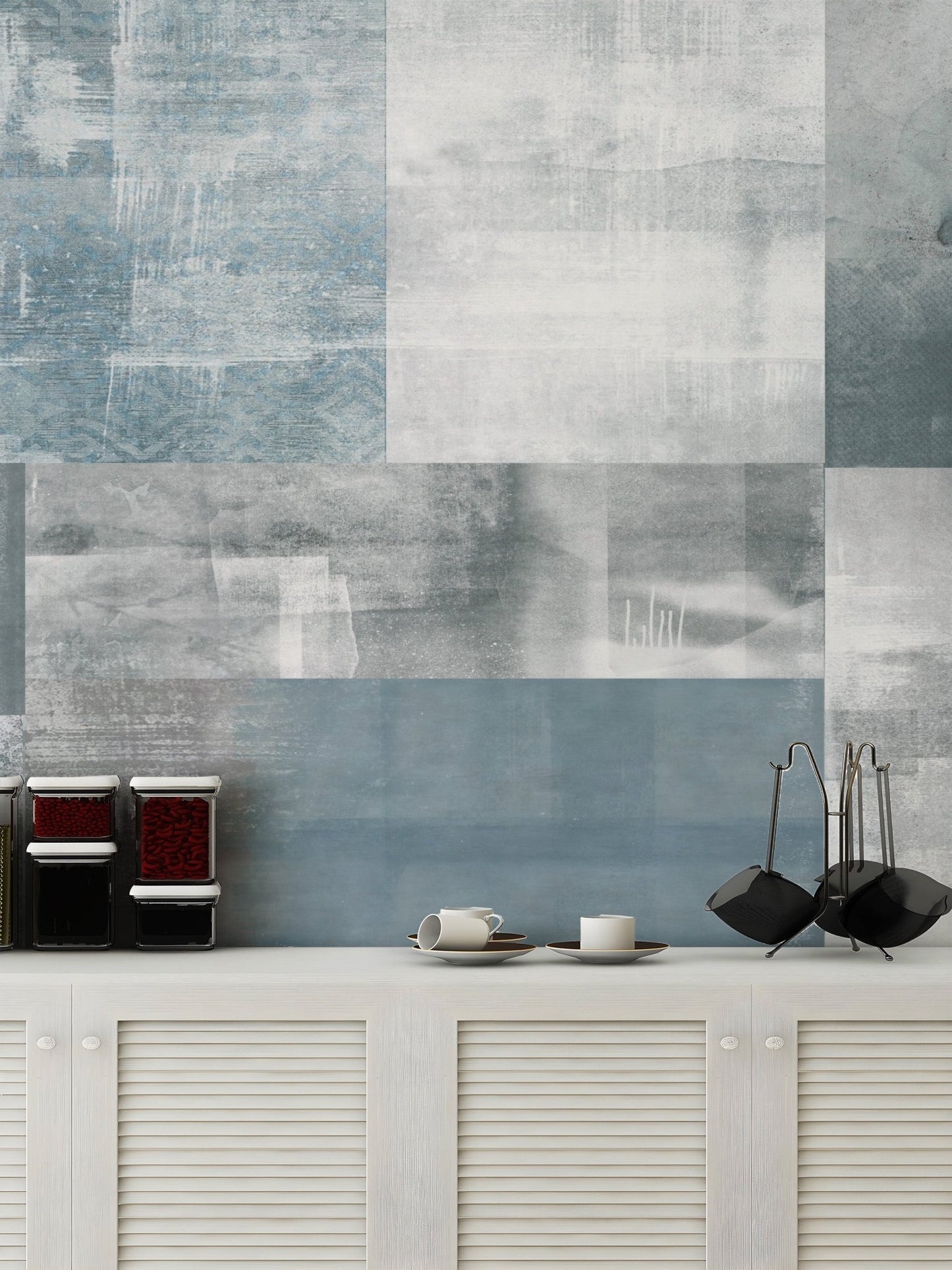 Blue vintage design enhances home interiors