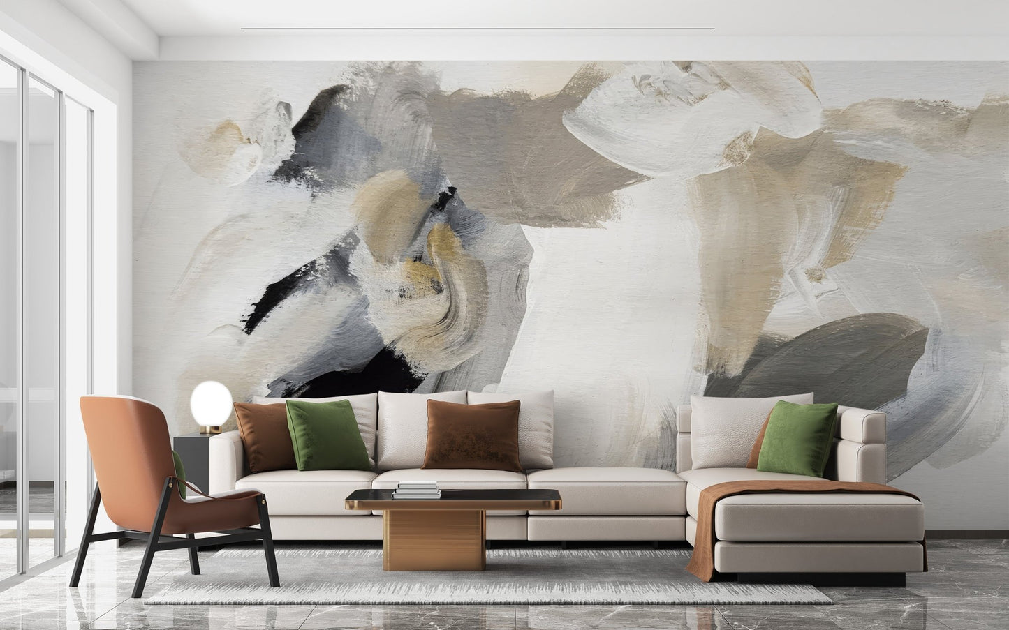 Watercolor Abstract Wall Mural - Wallanza