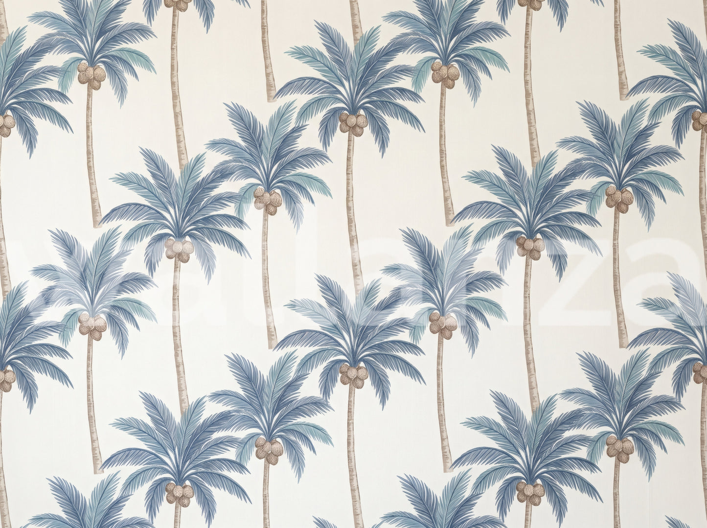 Elegant Blue Tropical Palm Tree Garden Wallpaper Wallpaper