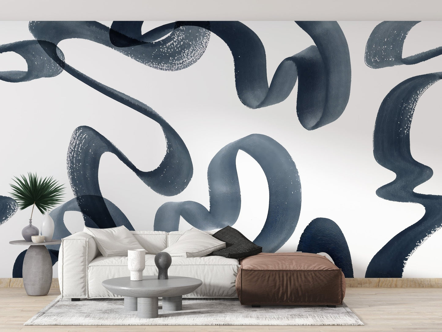 Wavy Elegance Wall Mural - Wallanza