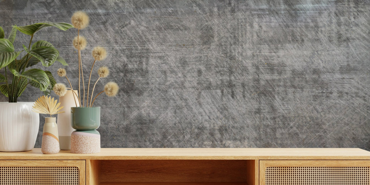 Worn Steel Reverie Wall Mural - Wallanza