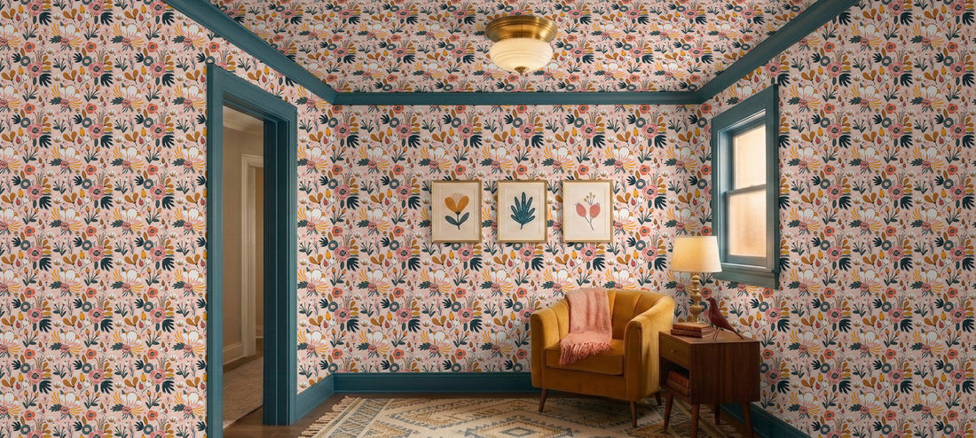 Pattern Drenching Wallpaper Ideas for Interiors