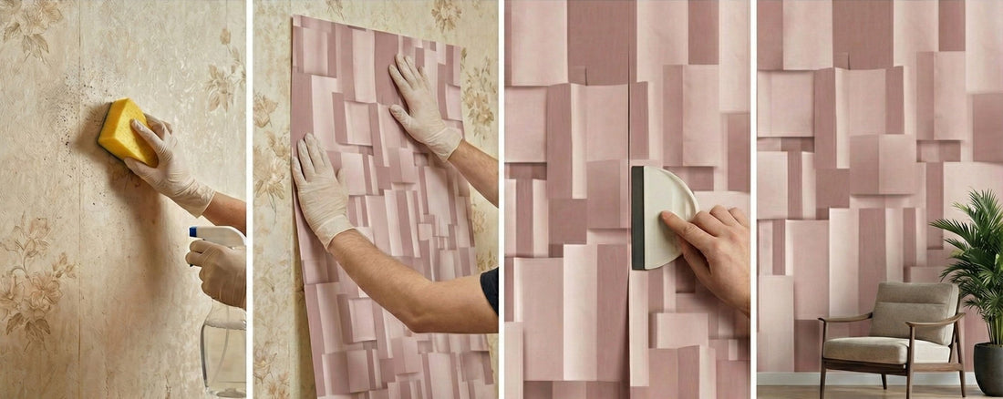 peel and stick wallpaper on wallpaper