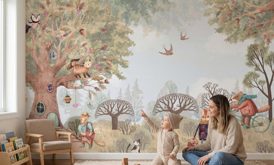 Storybook Wallpaper for Baby Room 