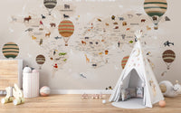 Kids Map Wallpaper