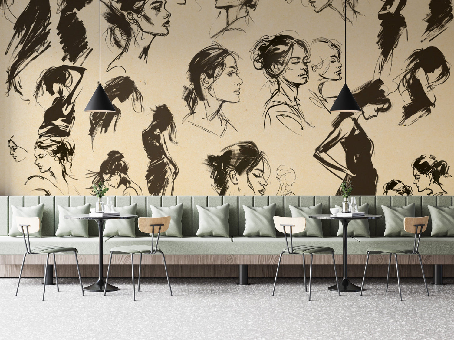 Restaurant Wallpaper - Wallanza