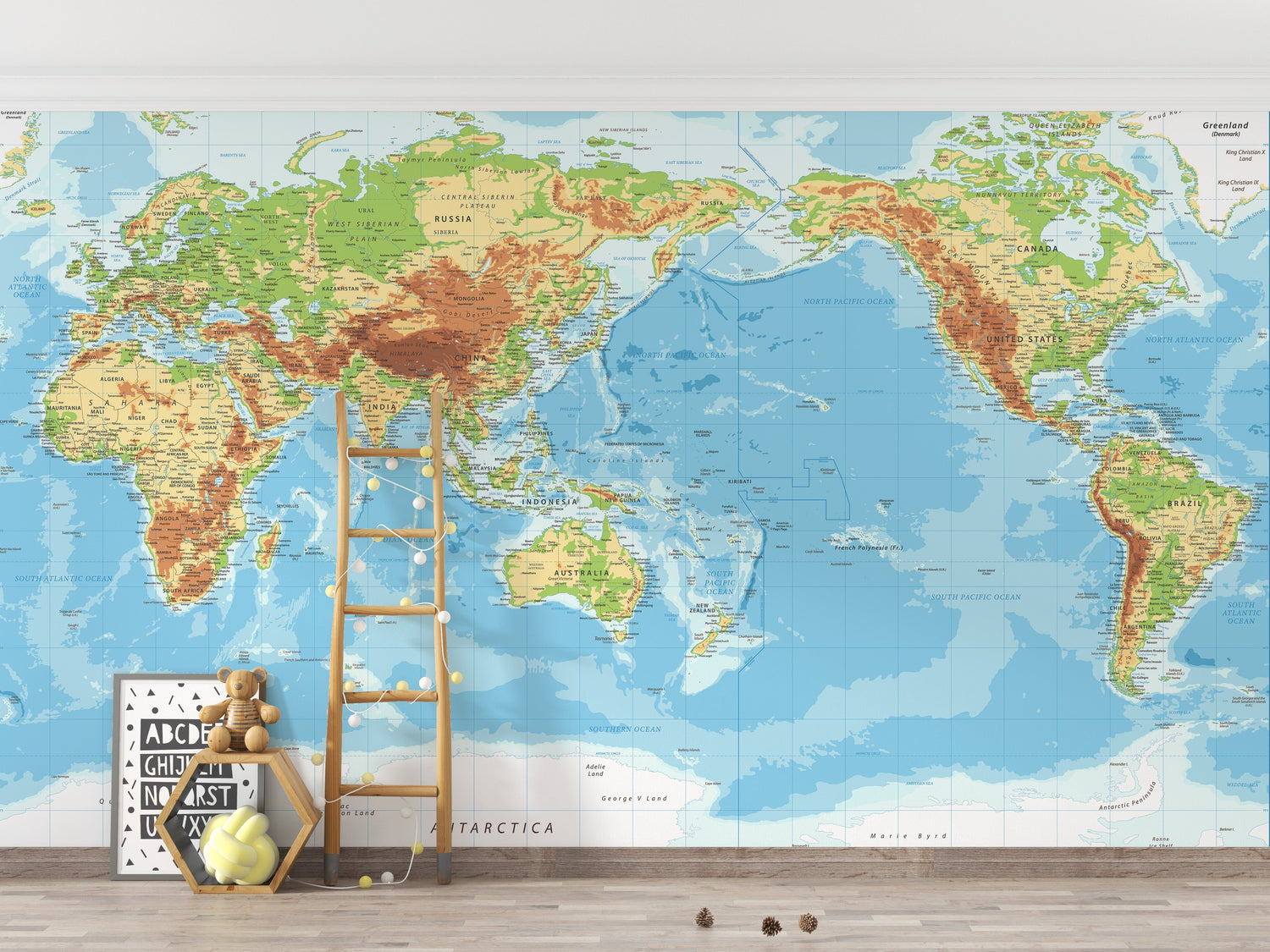World Map Wallpaper - Wallanza