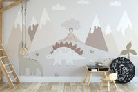 Dinosaur Valley wallpaper mural for kids' rooms
