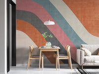 Waves mural enhances contemporary interiors
