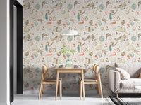 Starry educational astronomy mural for walls.
