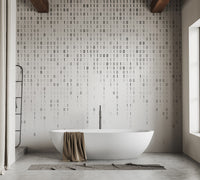 Futuristic binary code wall mural for rooms
