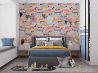 Calming dreamscape mural for tranquil spaces
