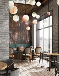 Golden Glow Woodland Wallpaper
