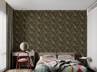Art Deco Patterned Wall Mural
