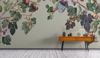 Scenic fig tree mural in green for timeless wall decor
