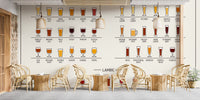 Rustic wheat beer wallpaper mural
