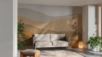 Desert dunes mural adds natural elegance
