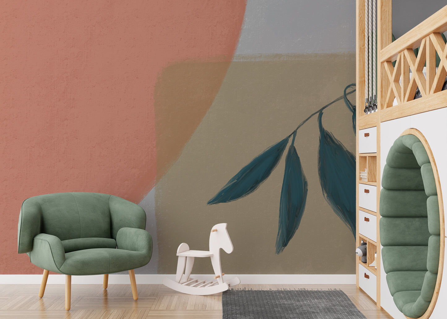 Tranquil Leaves Wallpaper Mural