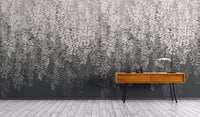 Graceful vine design mural for nature-inspired interiors
