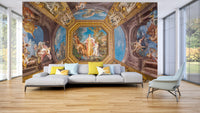 Vatican-style artistic ceiling wallpaper
