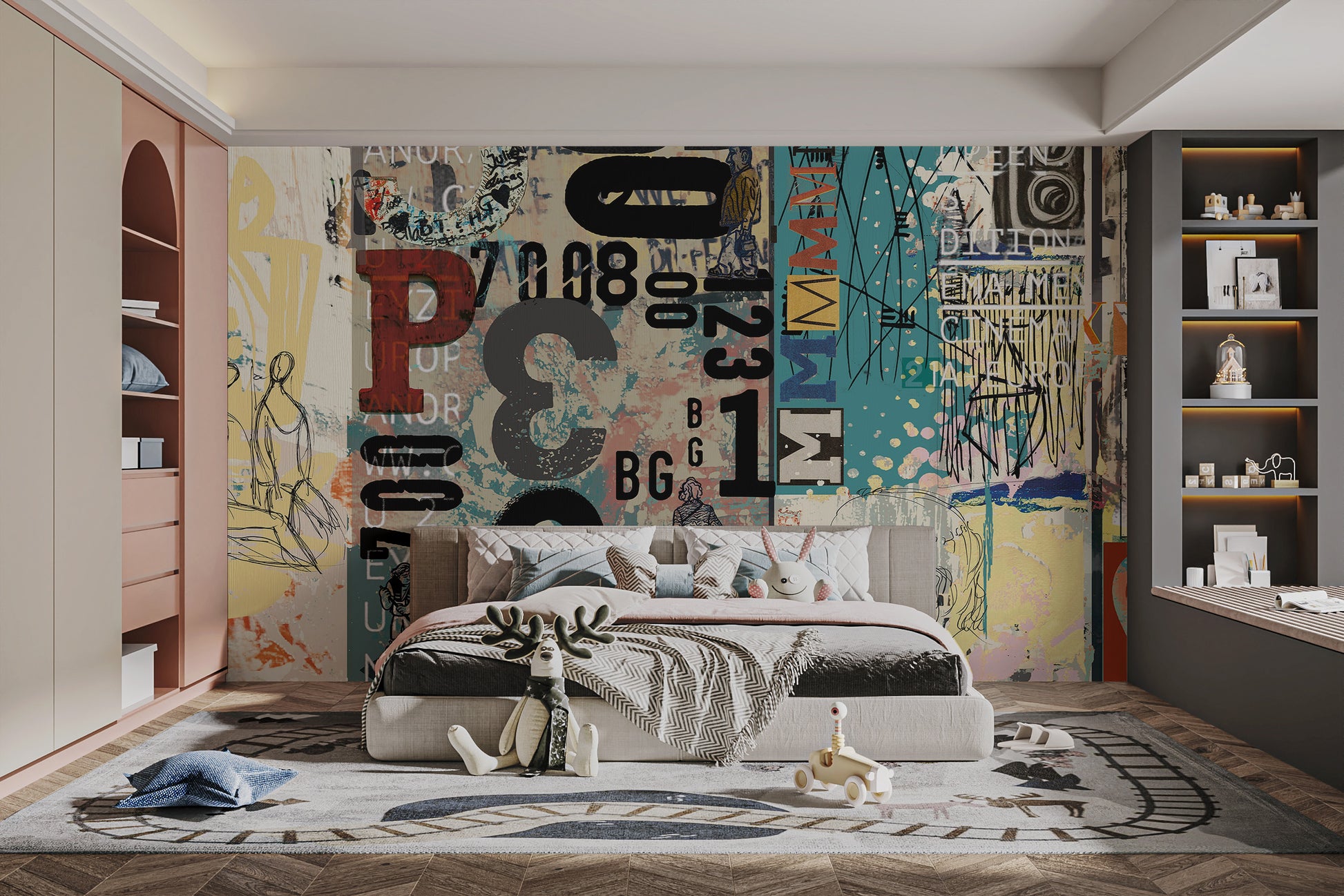 Nostalgic vintage collage wallpaper with classic flair.
