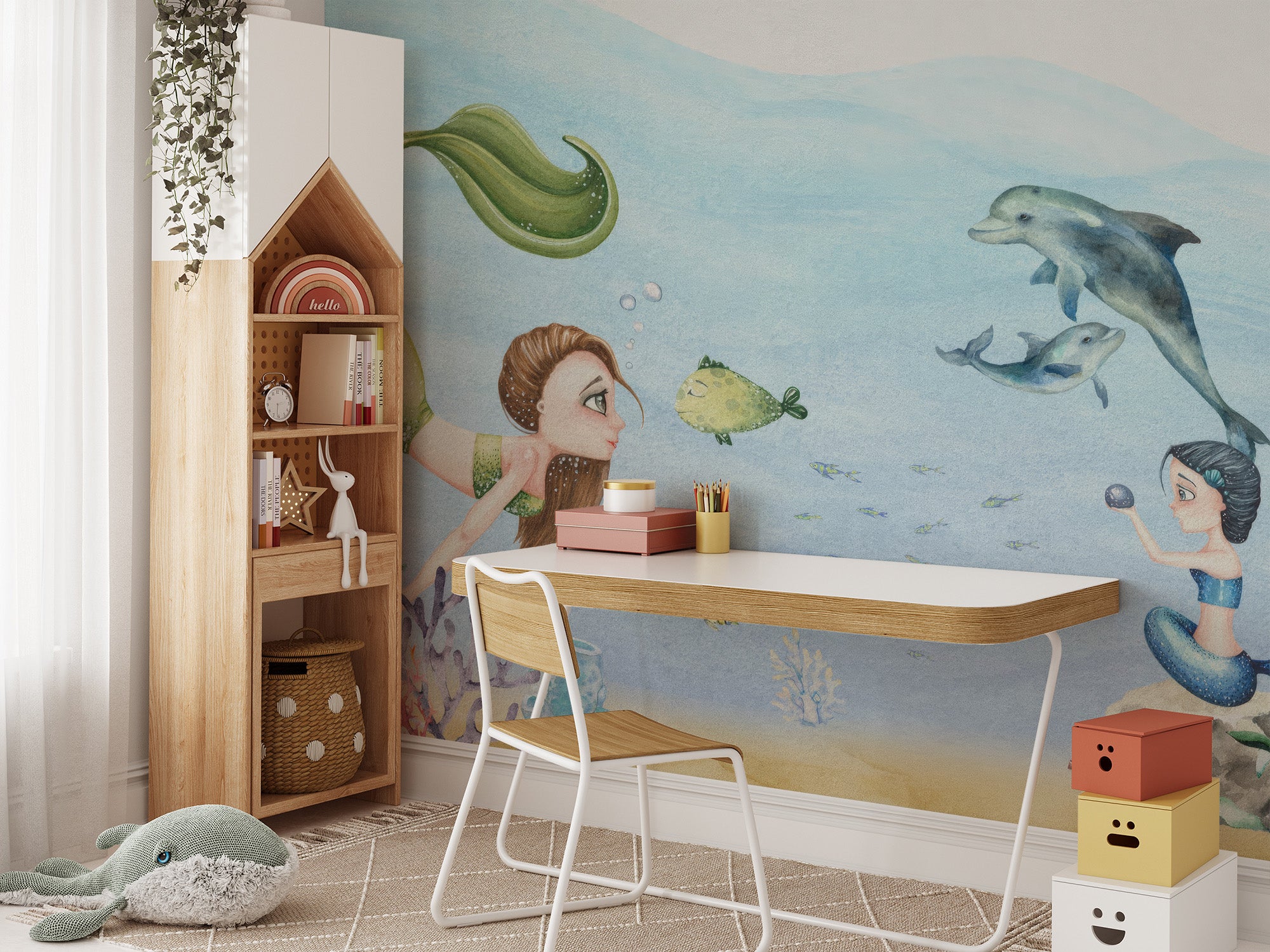 Dreamy mermaid wallpaper for a magical underwater adventure
