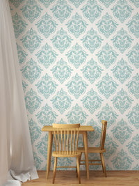 Oriental wallpaper showcasing timeless blue details