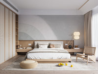 Serene soothing curved lines wall mural

