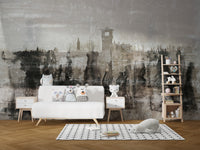 Time-worn ruins wallpaper design