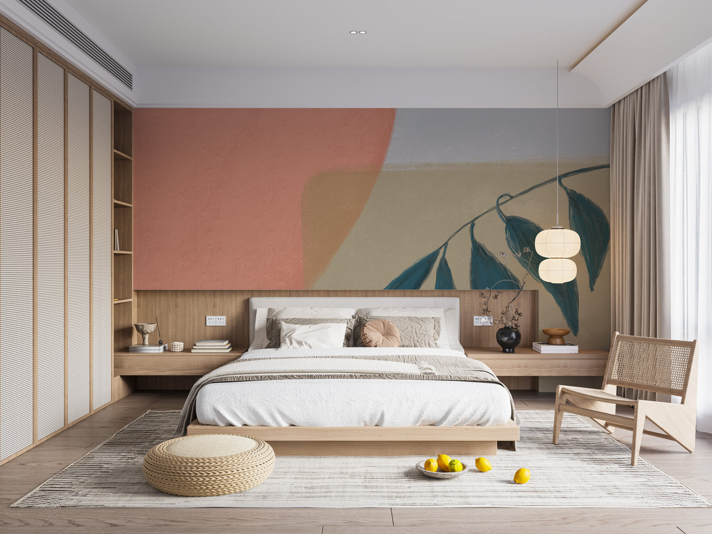 Tranquil Leaves Wallpaper Mural