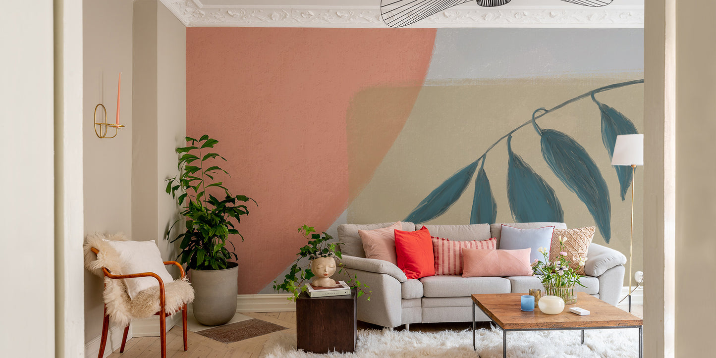 Tranquil Leaves Wallpaper Mural