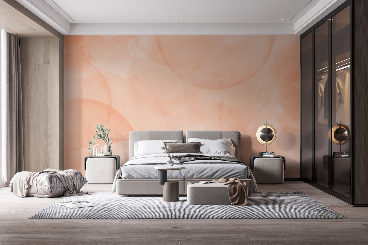 Fuzzy Peach Palette Wallpaper Mural