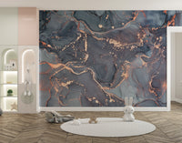 Calming oceanic flow wallpaper for rooms
