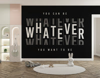 Inspirational office wall mural with dream theme
