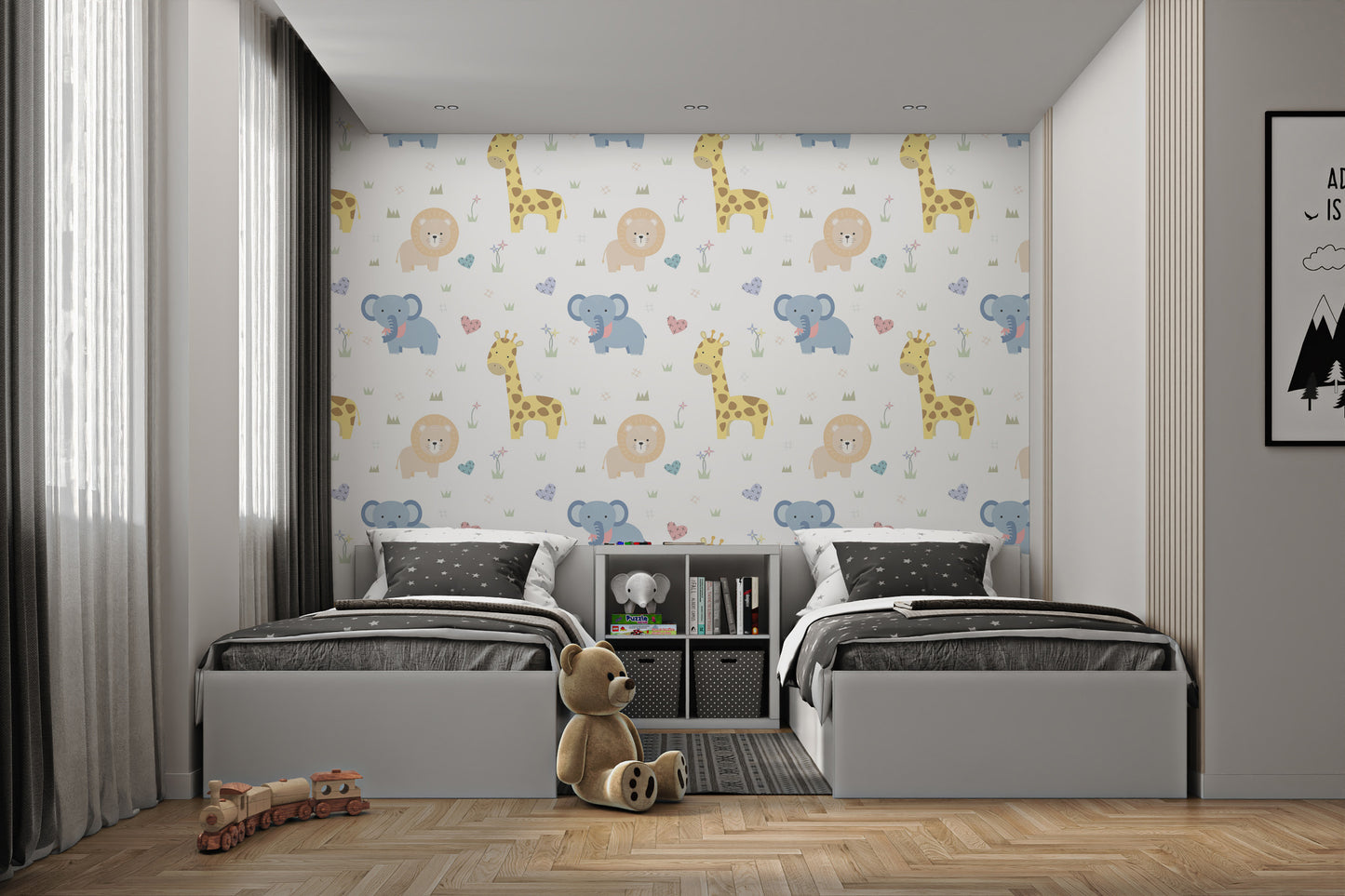 Baby Safari Adventure Wallpaper