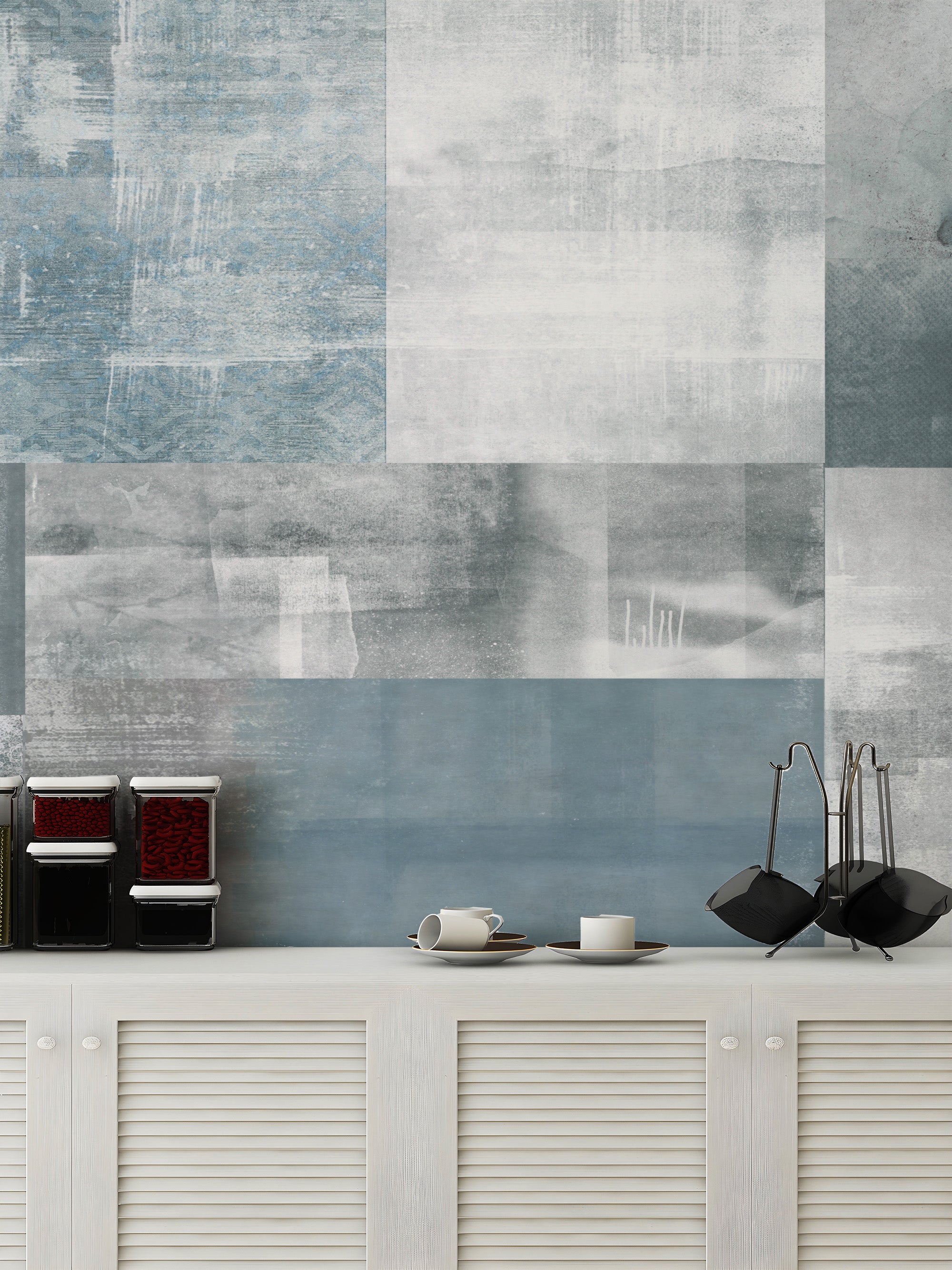 Blue vintage design enhances home interiors
