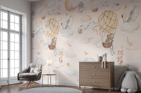 Balloon Adventure Wall Mural for a whimsical journey