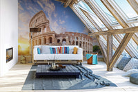 Majestic Roman Ruins Wallpaper for Feature Walls
