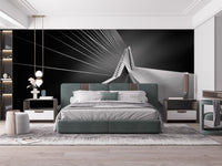 Minimalist Urban Bridge Wall Art Accent
