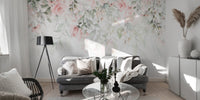 Pink Hanging Flower Wall Mural for a vibrant look