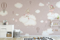 Cute rabbit wall design for playful spaces
