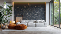 Peel and stick blooming birds mural for stylish interiors